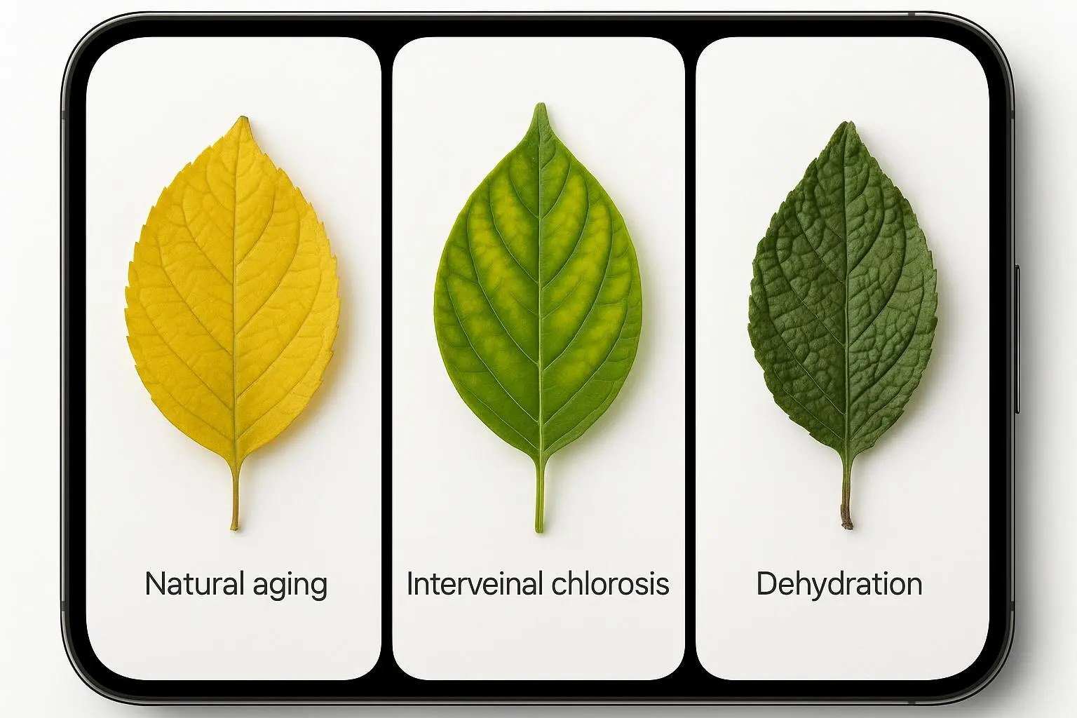 60-Second Photo Triage: Iron Chlorosis vs Aging or Overwatering