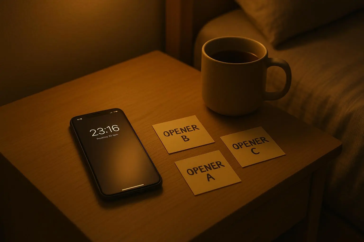 A/B Night Routine: 3 Low-Energy Openers to Test for Faster Replies