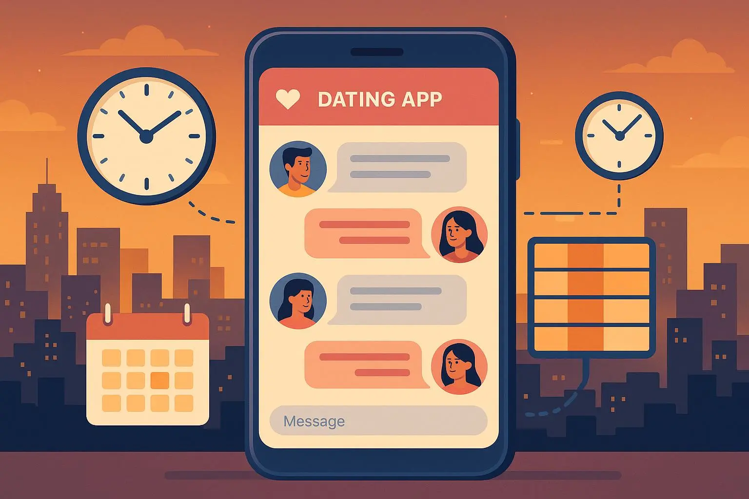 Best Time to Message on Dating Apps