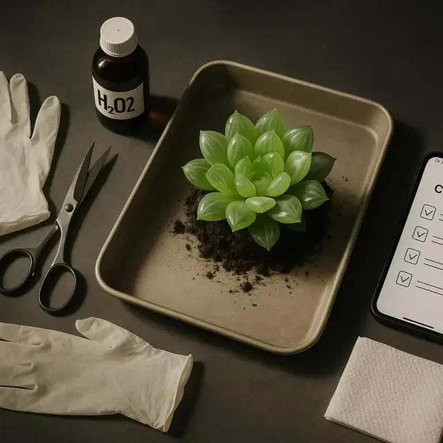 48-Hour Succulent Rescue: Prioritized Checklist to Save Soft Leaves