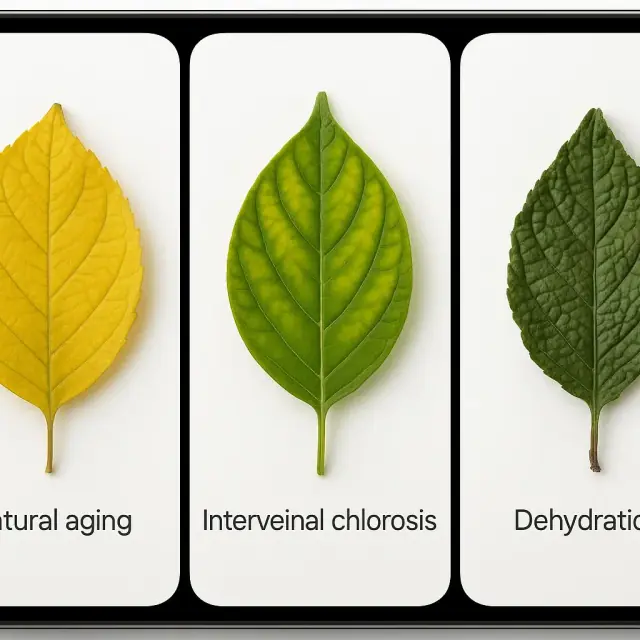 60-Second Photo Triage: Iron Chlorosis vs Aging or Overwatering