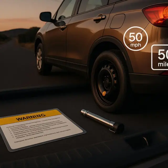 Donut Spare Reality Check: Exact Speed, Distance and Load Limits for Every Driver
