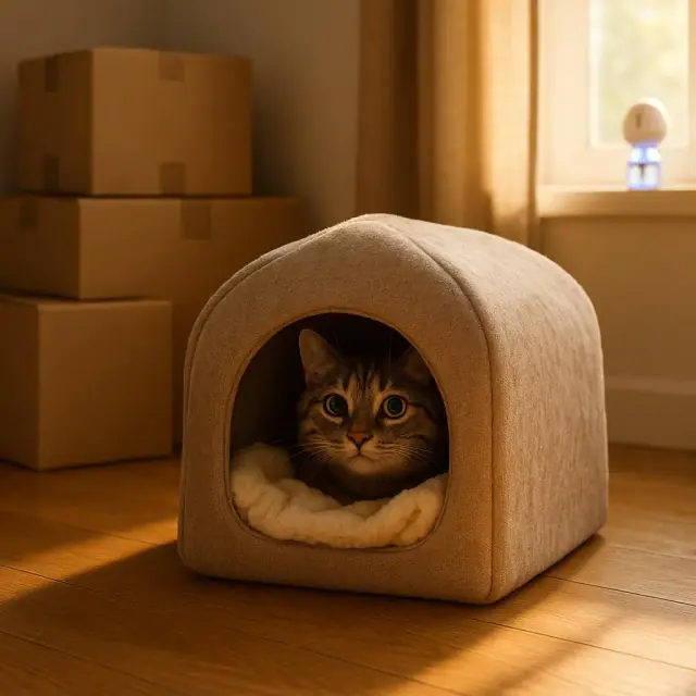 From Hiding to Homeroom: Gentle Protocol to Reintroduce a Stressed Cat After a Move