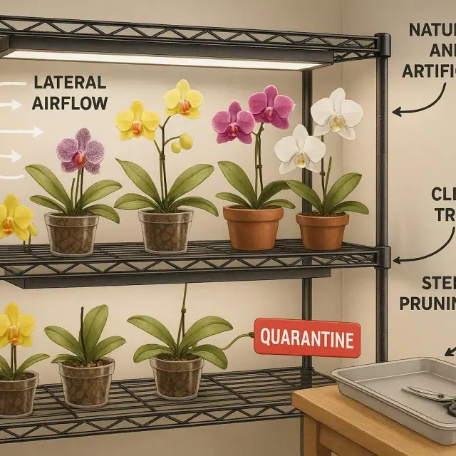 Stopping Botrytis Spread in Orchid Collections: Quarantine, Sanitation & Ventilation Blueprints