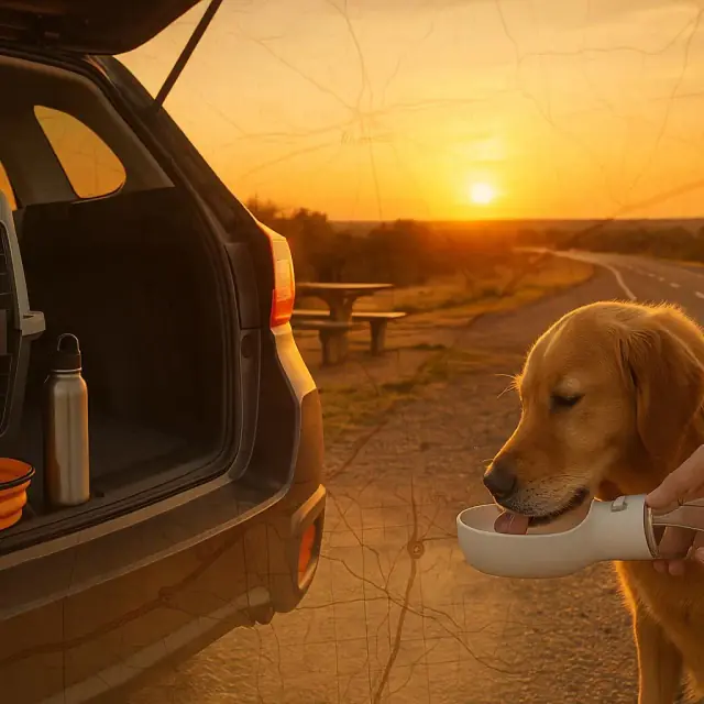 Travel Hydration Planner: Keeping Dogs Safe on Long Drives and Flights
