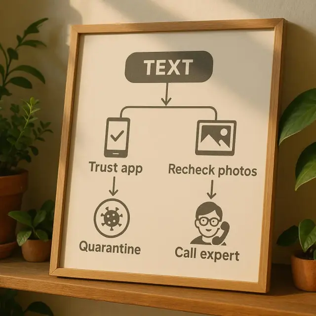 When to Trust the App vs. Call an Expert: A Plant Owner's Decision Flow