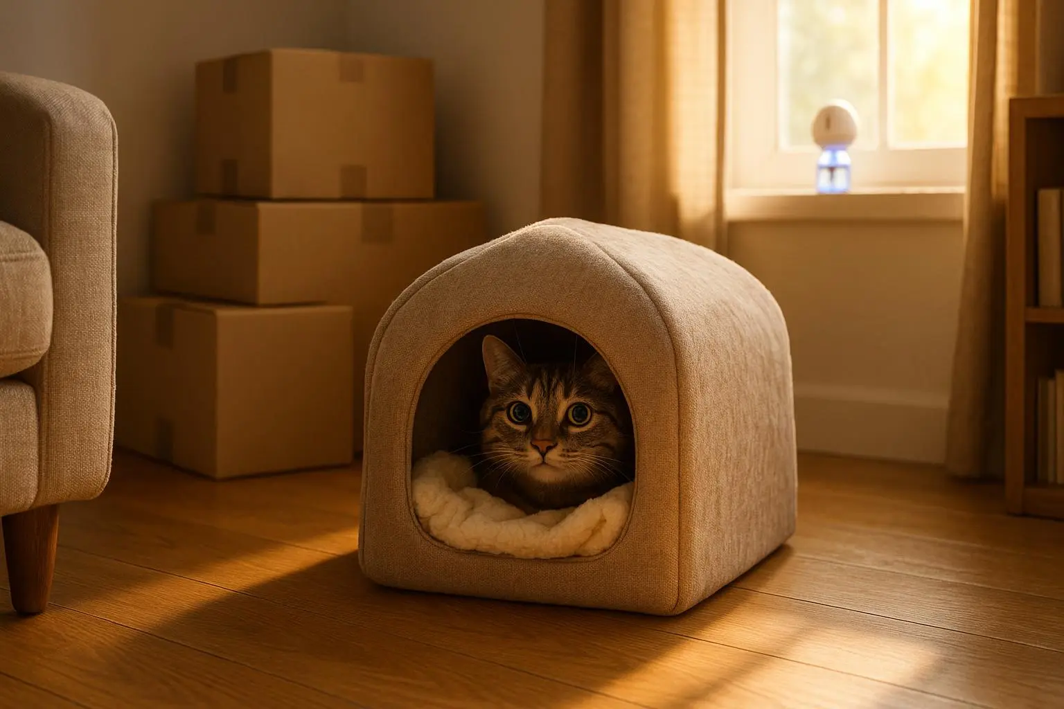 From Hiding to Homeroom: Gentle Protocol to Reintroduce a Stressed Cat After a Move