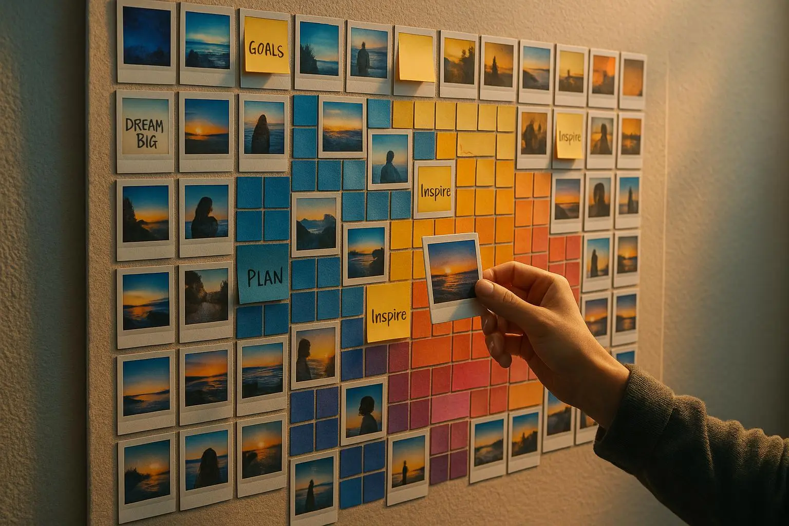 Momentum Mosaics: Creative Trackers That Turn Tiny Proofs into Big Stories