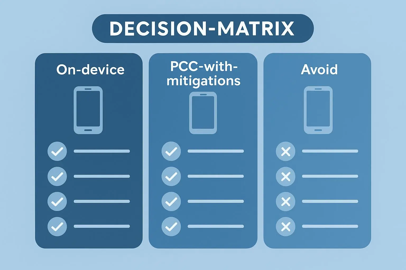 PCC Decision Matrix for Marketers: When Apple PCC Is Acceptable